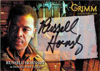 Autographed trading card of Russell Hornsby as Hank Griffin from Grimm 2013