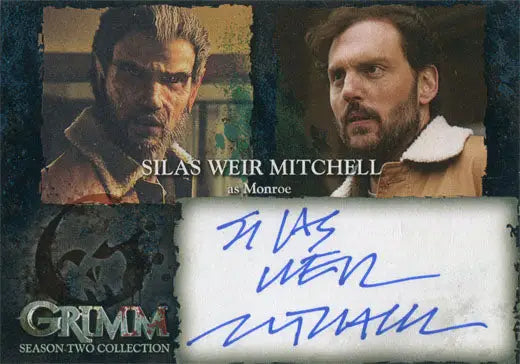 Grimm Season 2 Autograph Card SMA Silas Weir Mitchell as Monroe - Non-Sports Card Single