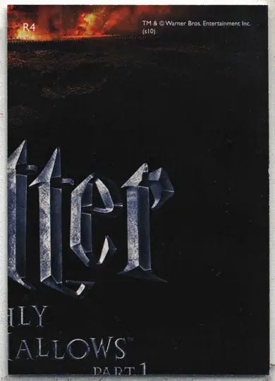 Harry Potter And The Deathly Hallows Part 1 Foil Puzzle Chase Card R4 - Entertainment Card Single