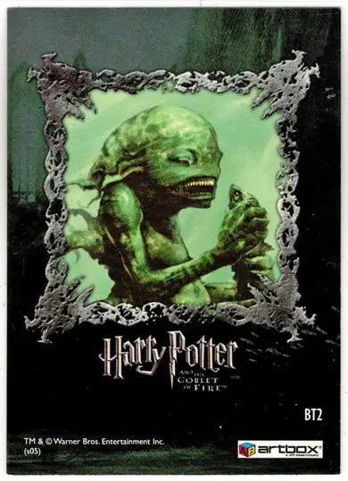Harry Potter And The Goblet Of Fire Foil Box Topper Card BT2 Grindylow - Entertainment Memorabilia