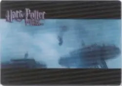 Silhouette of a flying saucer-shaped spacecraft in Harry Potter Case Topper Motion Card