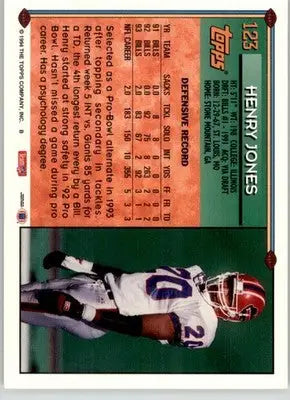Henry Jones - 1994 Topps - #123 - Special Effects Football - Football Card Single