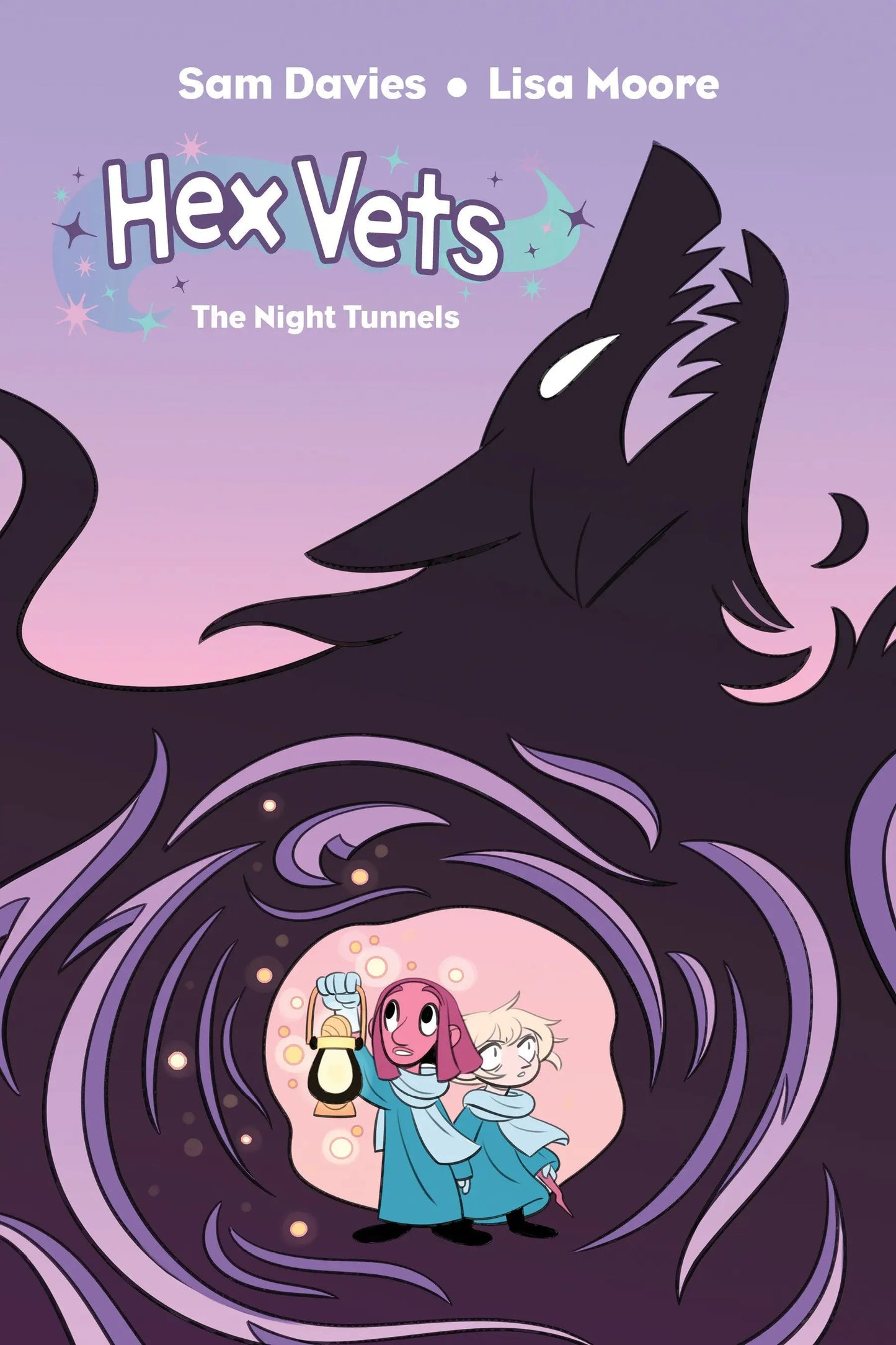Hex Vets The Night Tunnels book cover showcasing the adventure in night tunnels