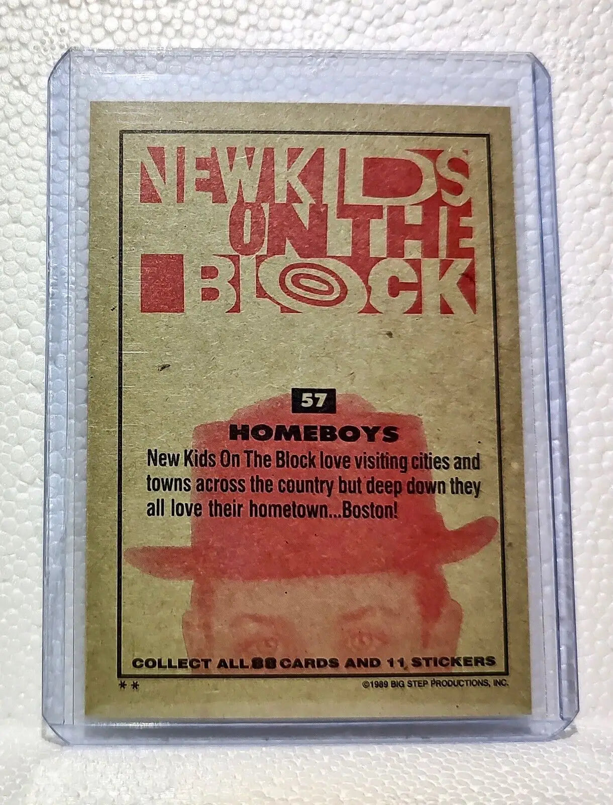 Homeboys 1989 New Kids on the Block #57 Trading Card - Non-Sports Card Single