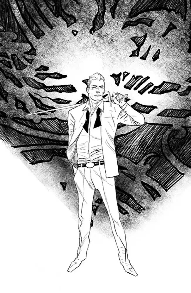 Black and white manga-style figure in suit for House Of Slaughter #13 Unlockable Variant