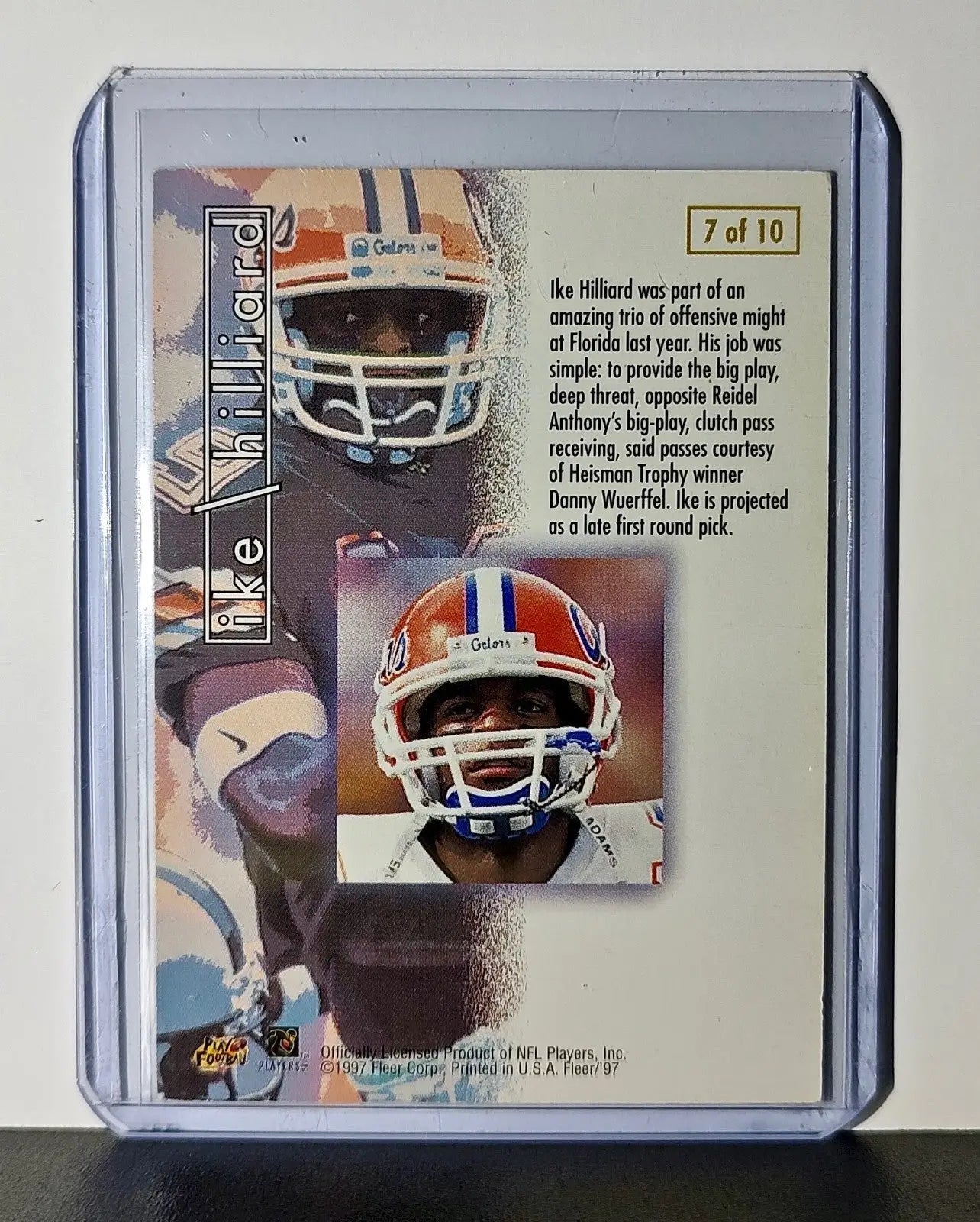 Ike Hilliard 1997 Fleer Prospects NFL #7 Card New York Giants