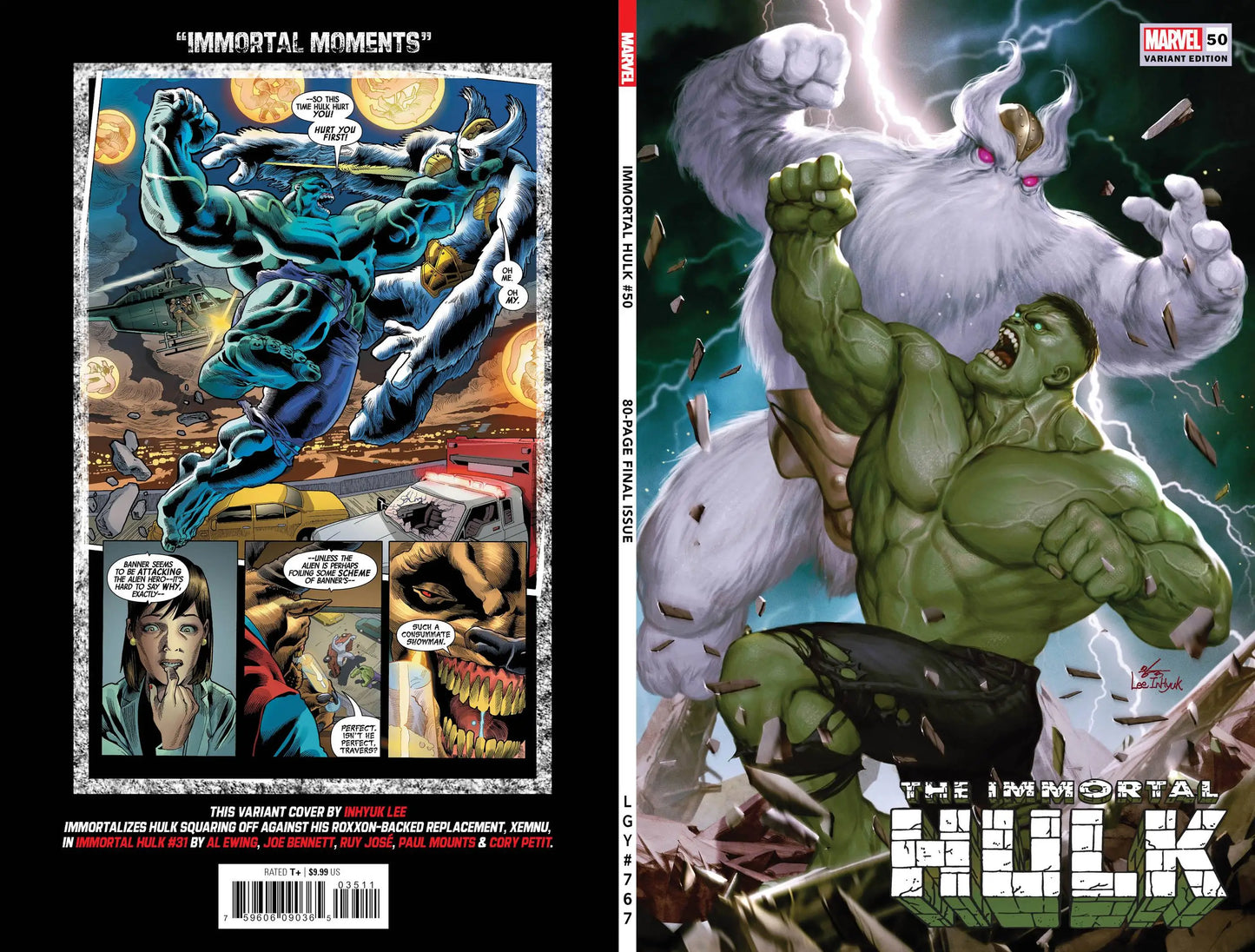 IMMORTAL HULK 50 INHYUK LEE VARIANT B - Comic Book