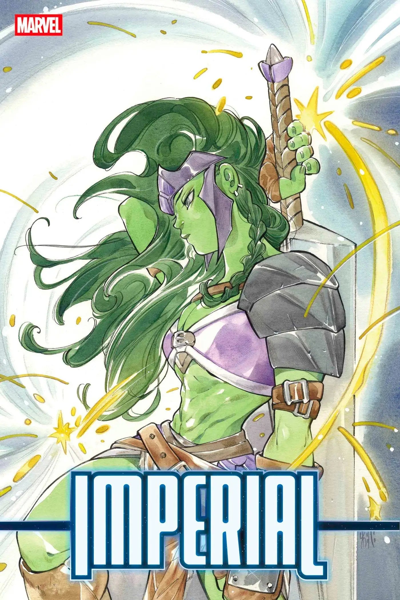 She-Hulk comic book cover featuring Imperial #1 Peach Momoko Variant, Momoko Variant