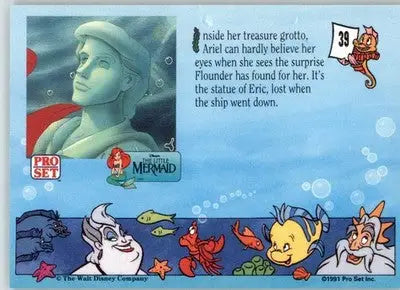 Inside her treasure grotto - 1991 Pro Set The Little Mermaid - #39 - Entertainment Card Single