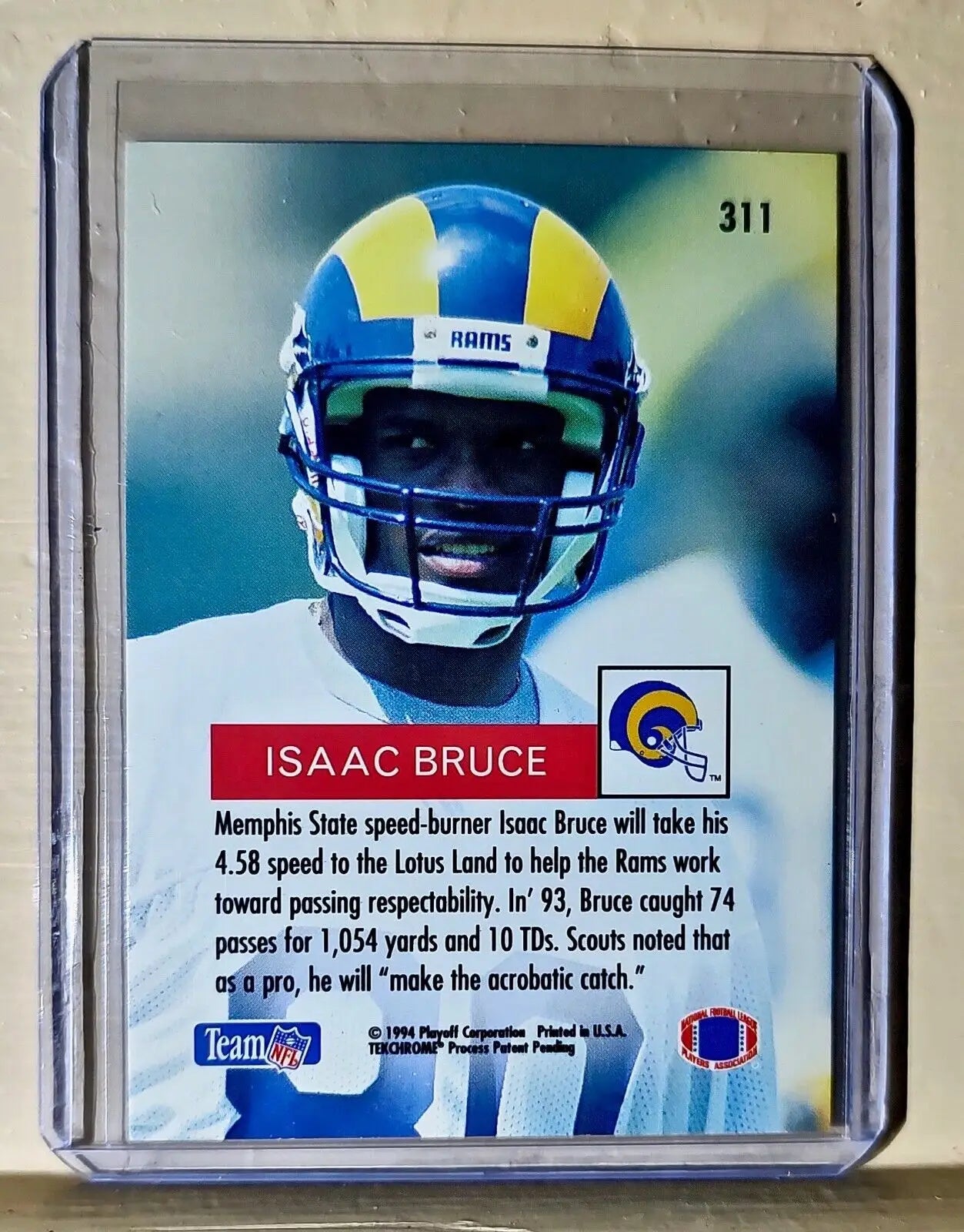 Isaac Bruce 1994 Playoff Rookies Football #311 NFL Card Rams - Football Card Single