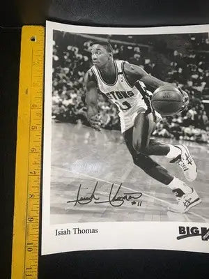 ISIAH THOMAS Detroit Pistons K-Mart Promo B&W 8x10 Photo 1990’s - Sports Memorabilia