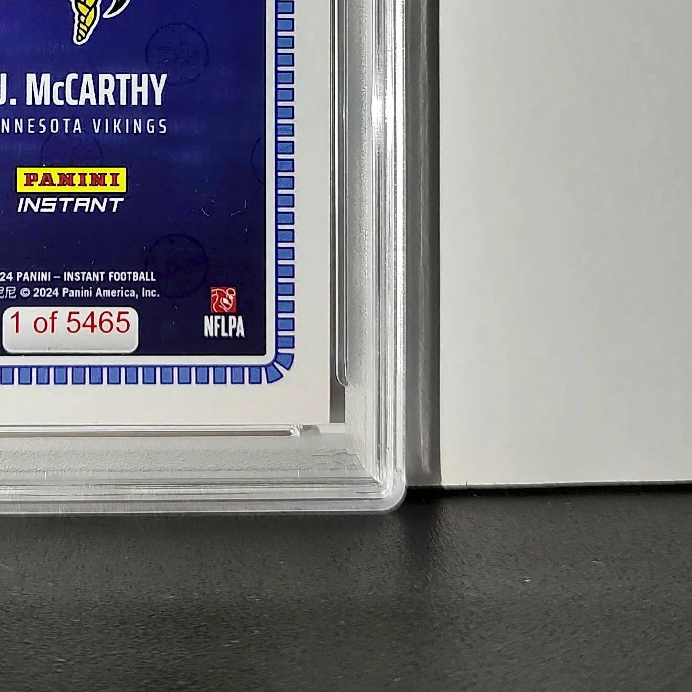 J.J. McCarthy 2023 Panini Instant Draft Night #NFLDN-1 PSA 9 Mint - Football Card Single