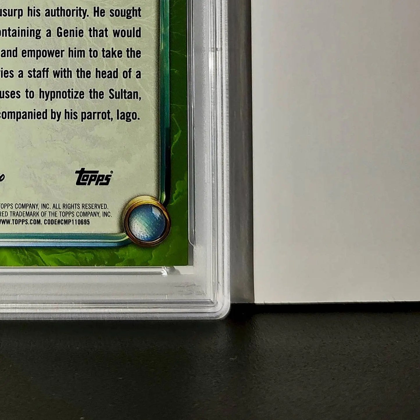 Jafar 2025 Topps Disney Wonder #178 Card Aladdin PSA 9 - Non-Sports Card Single