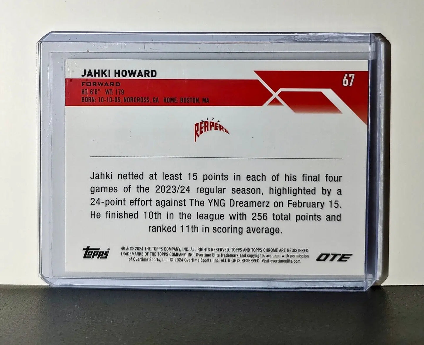 Jahki Howard 2023-24 Topps Chrome Overtime #67 Card City Reapers
