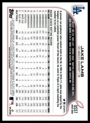 Jake Lamb 2022 Topps Update #US57 Los Angeles Dodgers - Baseball Card Single