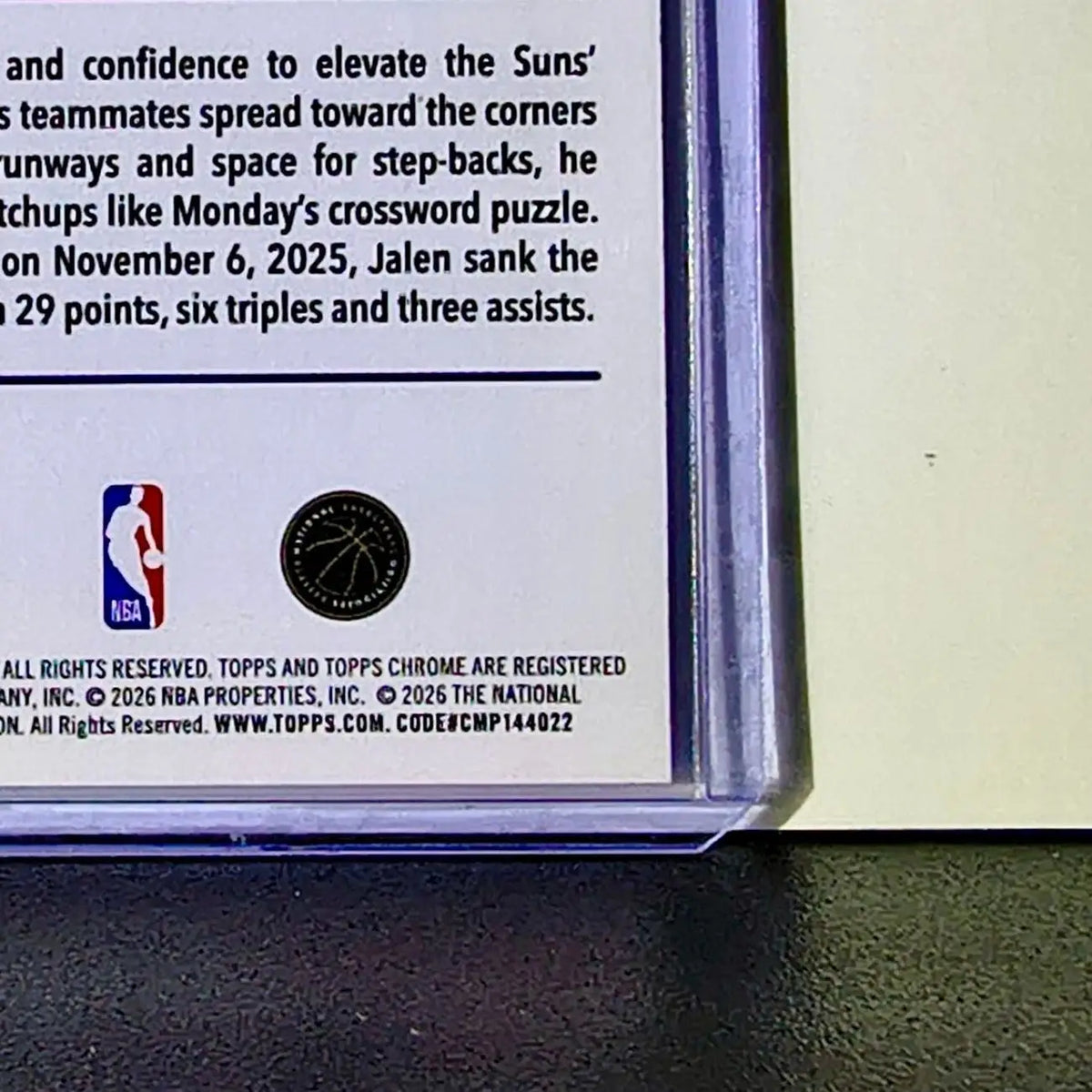 Jalen Green 2025-26 NBA Topps Chrome Update #79 Basketball Card Phoenix Suns - Basketball Card Single