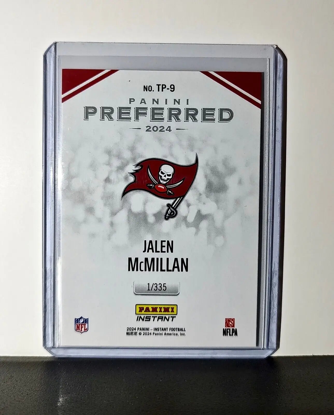 Jalen McMillan 2024 Panini Preferred NFL #9 Rookie Card Buccaneers 1/335 - Football Card Single