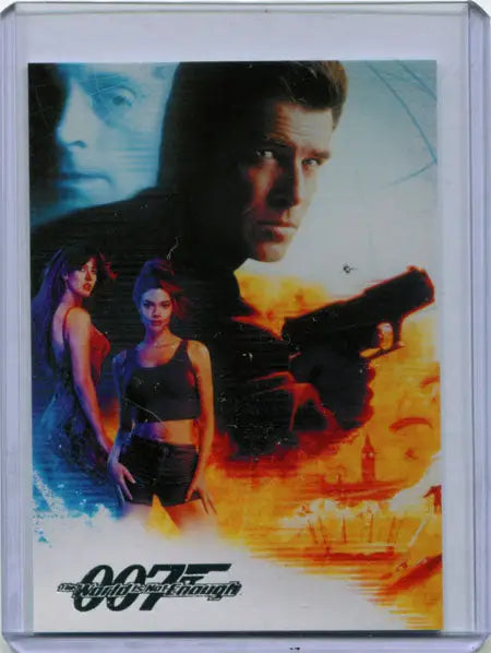 Movie poster card of James Bond 007 The World is Not Enough for case topper collection