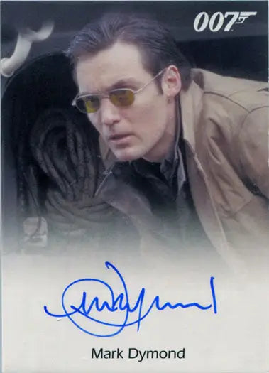 Autographed trading card of Mark Dymond as Van Bierk from James Bond Archives 2017