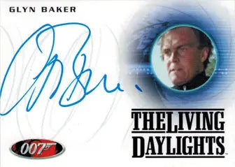 Autographed trading card of Glyn Baker as 002 from James Bond movies