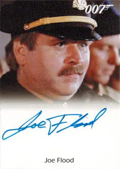 James Bond Autographs & Relics Autograph Card Joe Flood as Police Captain - Entertainment Memorabilia