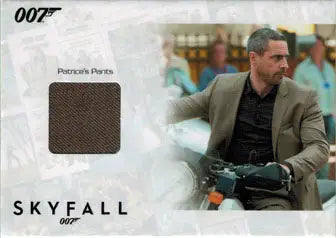 James Bond Autographs & Relics SSC7 Costume Card featuring Ola Rapace and fabric swatch
