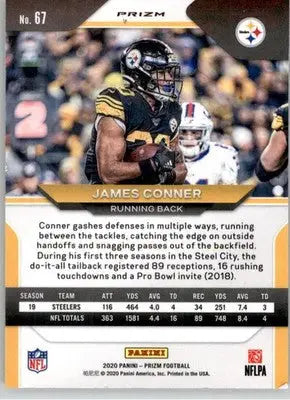 James Conner - 2020 Panini Prizm - #67 - Prizm Disco Football - Football Card Single