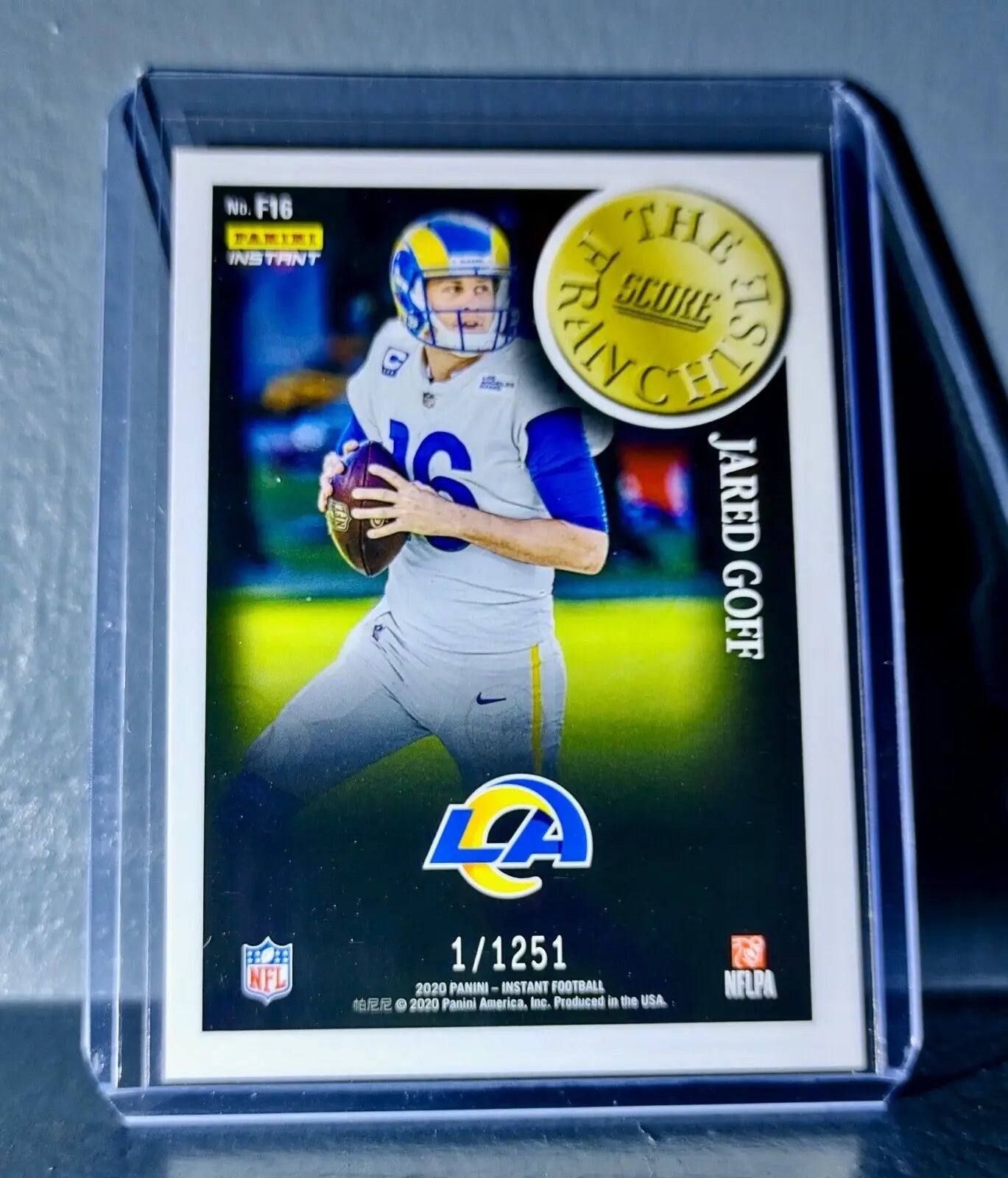 Jared Goff 2020 Panini NFL Instant Score The Franchise #16 Card 1/1251 - Football Card Single