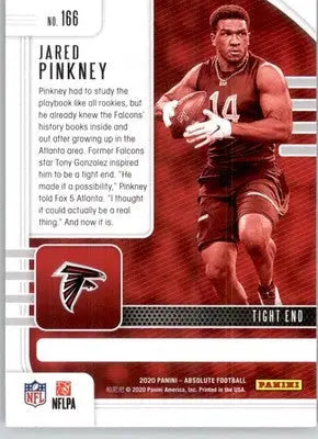 Jared Pinkney - 2020 Panini Absolute - #166 - Retail RC Football - Football Card Single