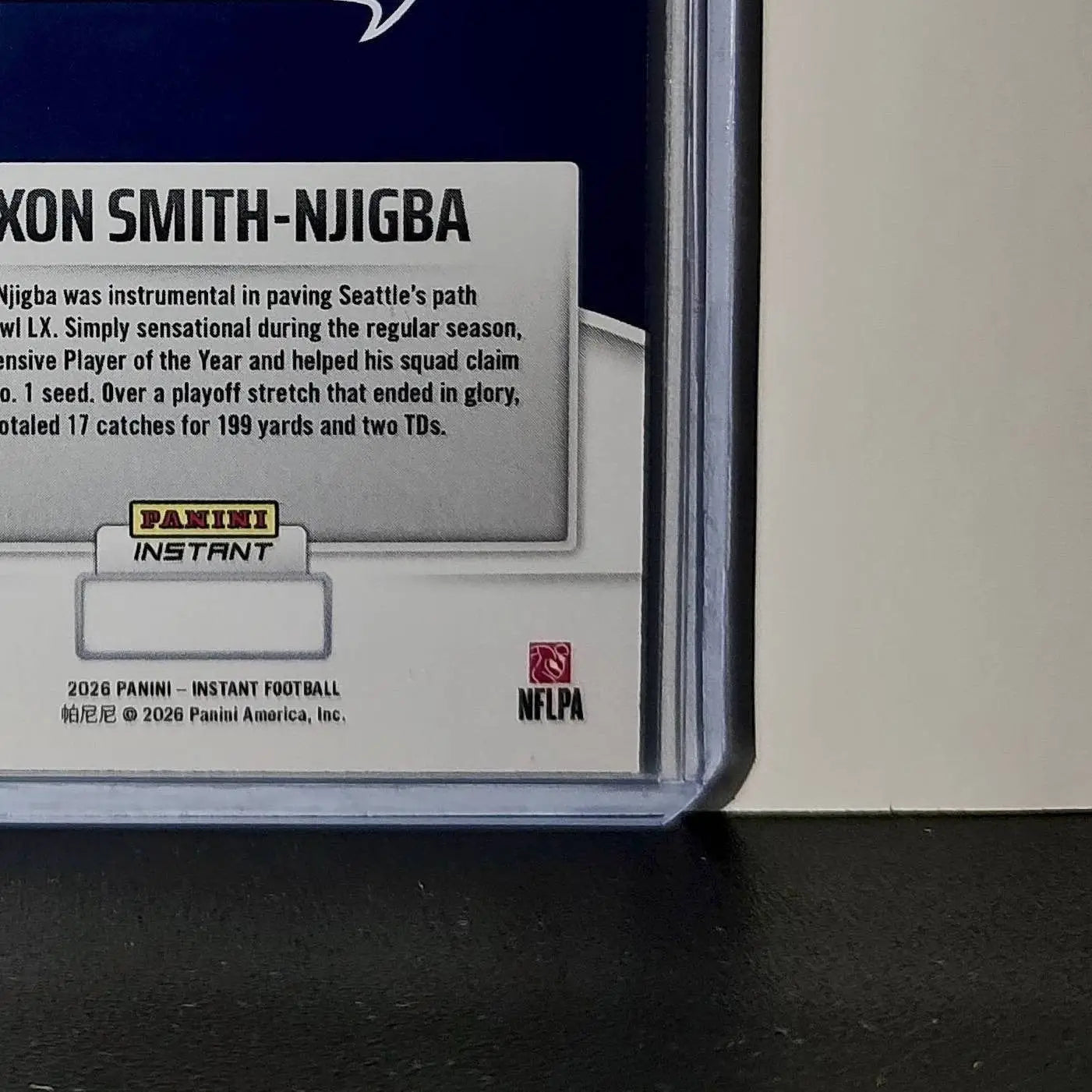 Jaxon Smith-Njigba 2026 Panini NFL Super Bowl LIX Champions #7 Seattle Seahawks - Football Card Single