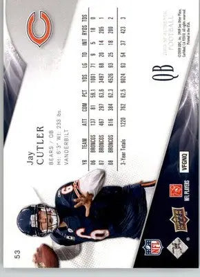 Jay Cutler - 2009 SP Authentic - #53 - Football - Football Card Single