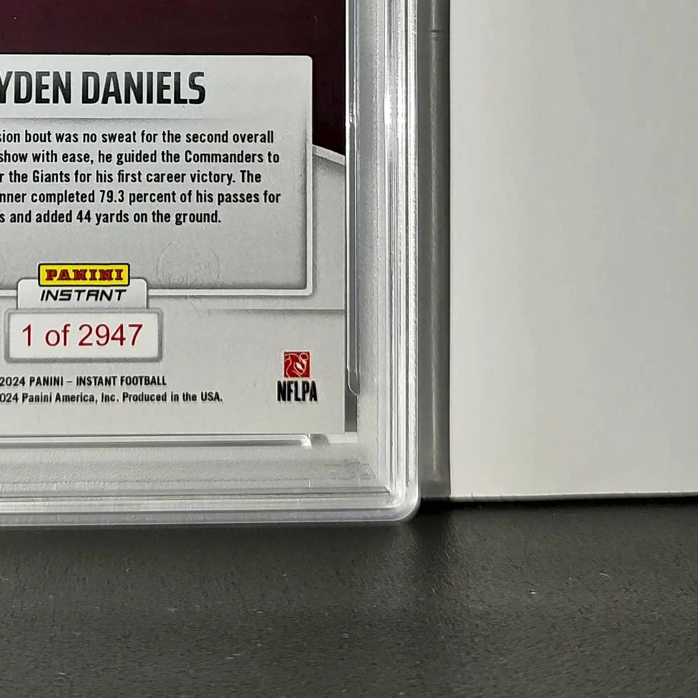 Jayden Daniels Rookie 2024 Panini Instant NFL #40 PSA 8 NM-MT