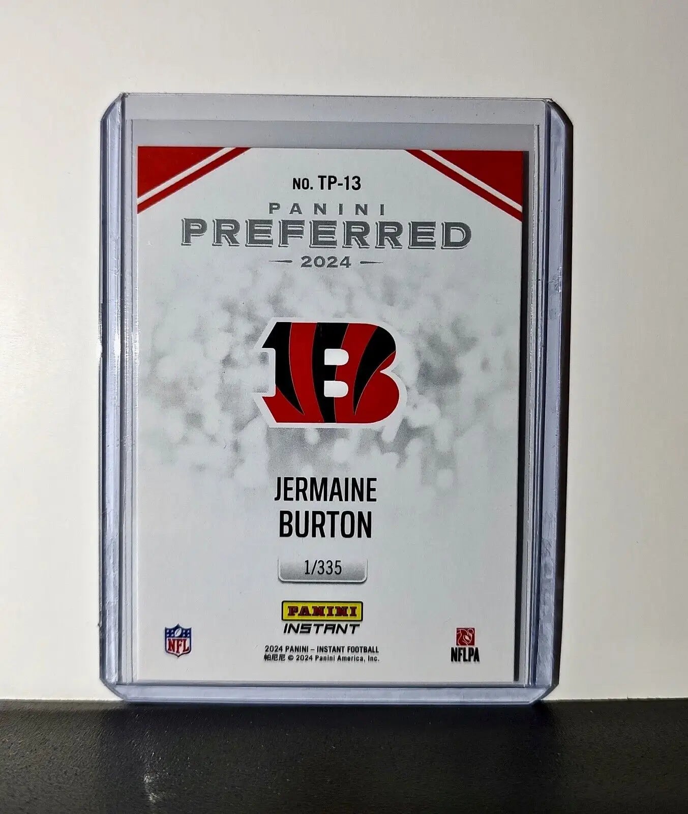 Jermaine Burton 2024 Panini Preferred NFL #13 Rookie Card Bengals 1/335 - Football Card Single