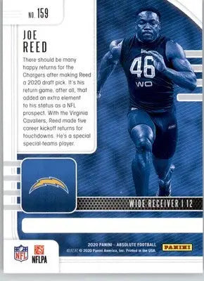 Joe Reed - 2020 Panini Absolute - #159 - Retail RC Football - Football Card Single