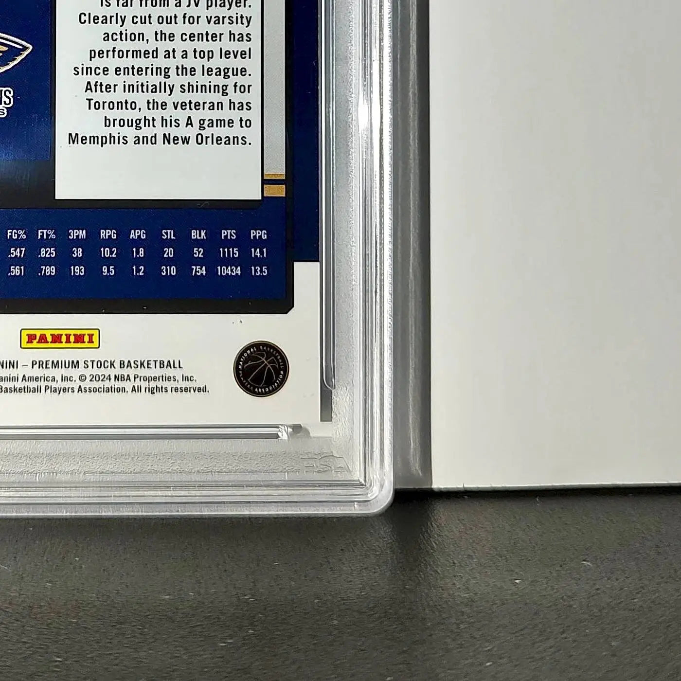 Jonas Valanciunas 2023 Panini Hoops Premium #112 40/75 Blue Pulsar PSA 10 Gem - Basketball Card Single