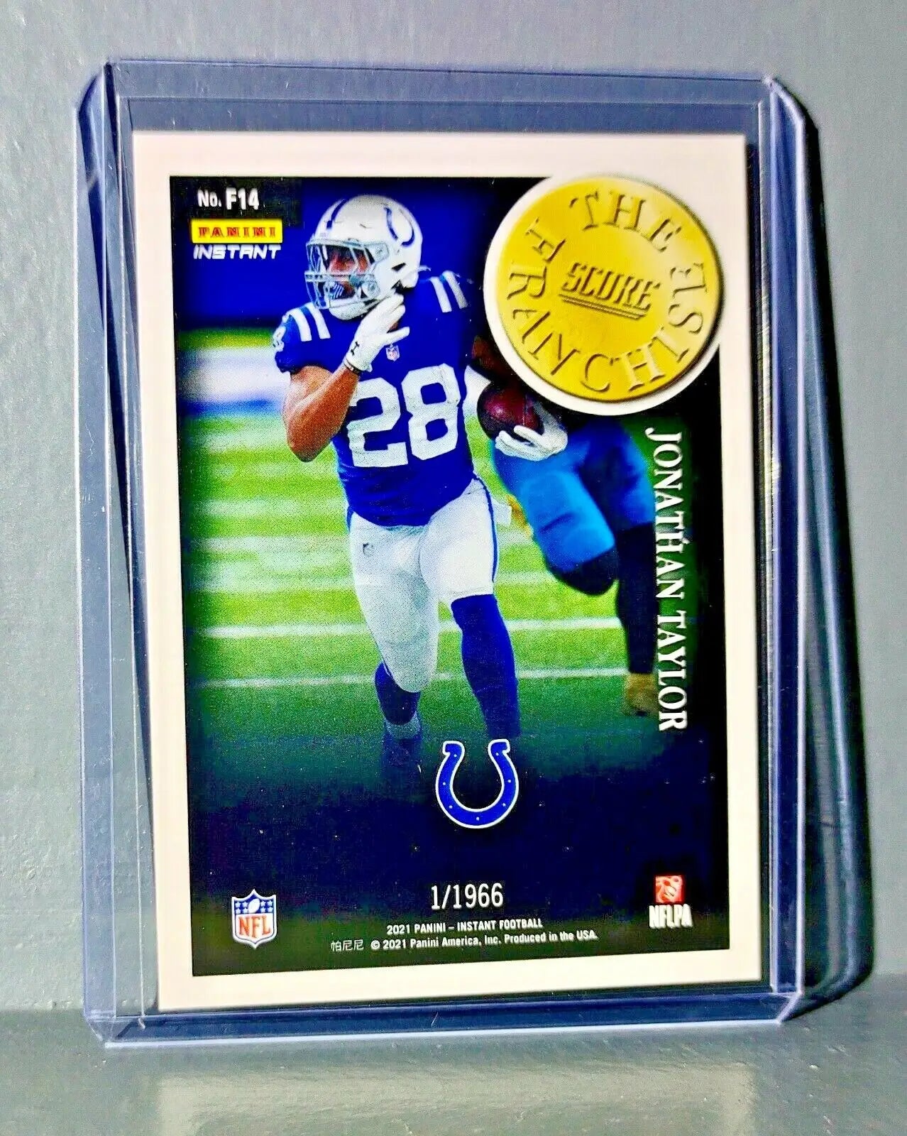 Jonathan Taylor 2021 Panini NFL Score The Franchise #F14 Card 1/1966 - Football Card Single