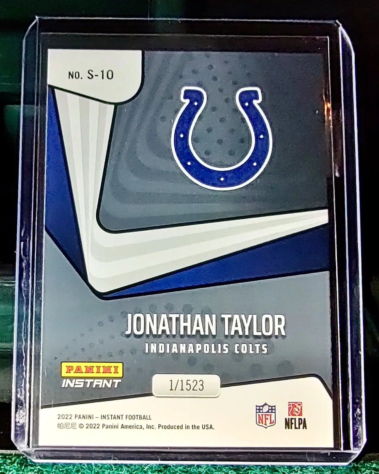 Jonathan Taylor 2022 Panini NFL Instant Supernova #10 Football Card 1/1523 - Football Card Single