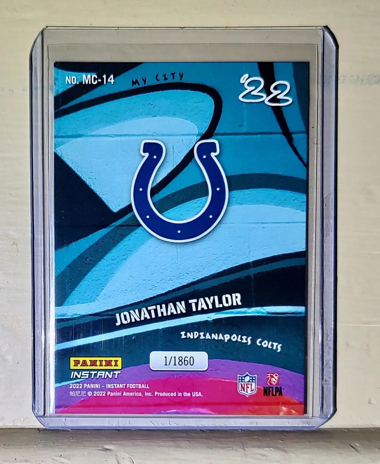 Jonathan Taylor 2022 Panini NFL MyCity #14 Football Card 1/1860 - Football Card Single