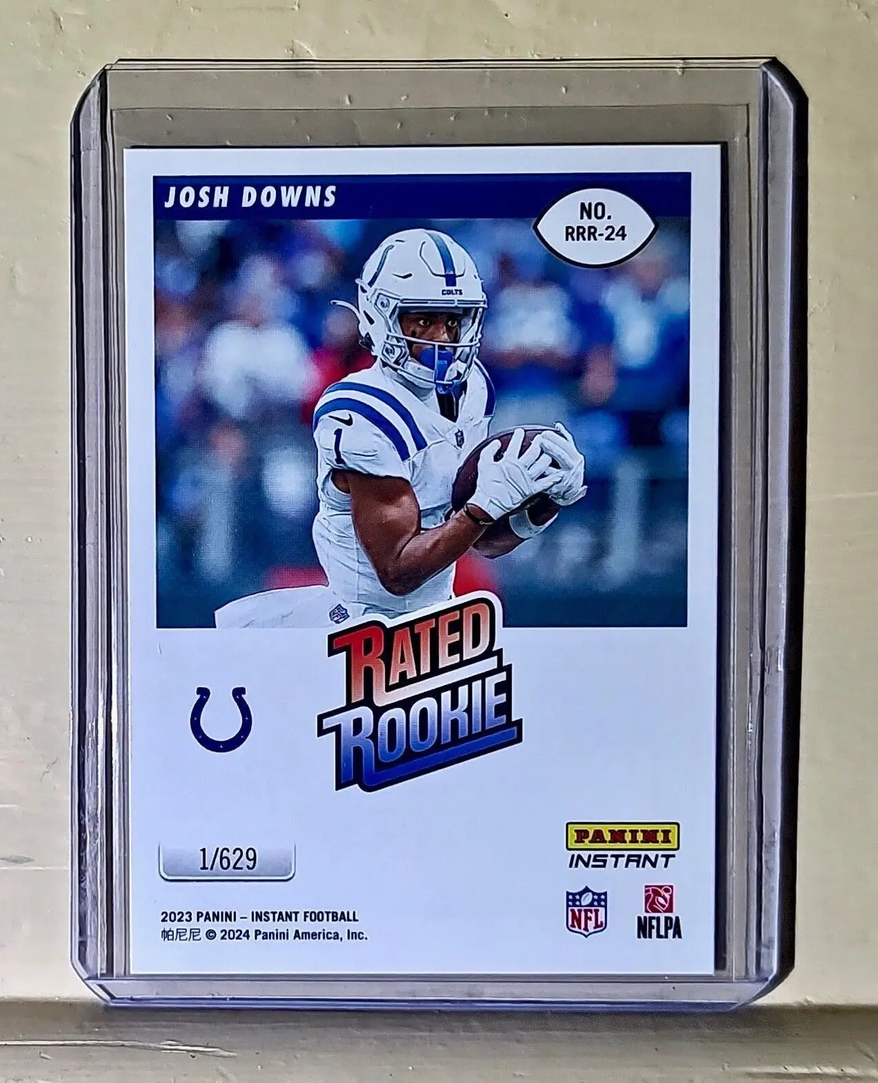Josh Downs 2023 Panini NFL Rated Rookie Retro #24 Card Indianapolis Colts 1/629