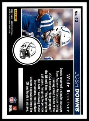 Josh Downs 2024 Panini Zenith Retail #42 Indianapolis Colts - Football Card Single