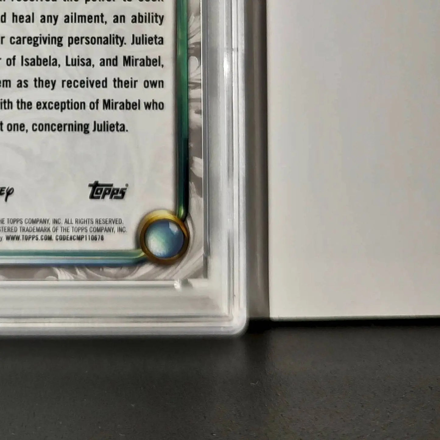 Julieta 2025 Topps Disney Wonder #97 Winter Variant Card Encanto PSA 9 - Non-Sports Card Single
