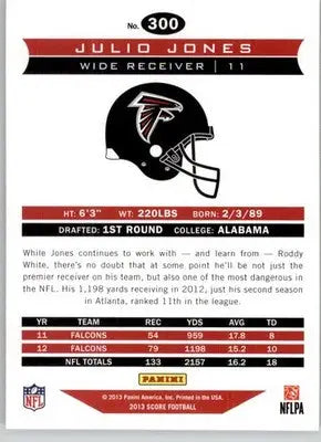 Julio Jones - 2013 Score - #300 - Football - Football Card Single