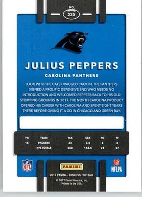Julius Peppers - 2017 Donruss - #235 - Football - Football Card Single