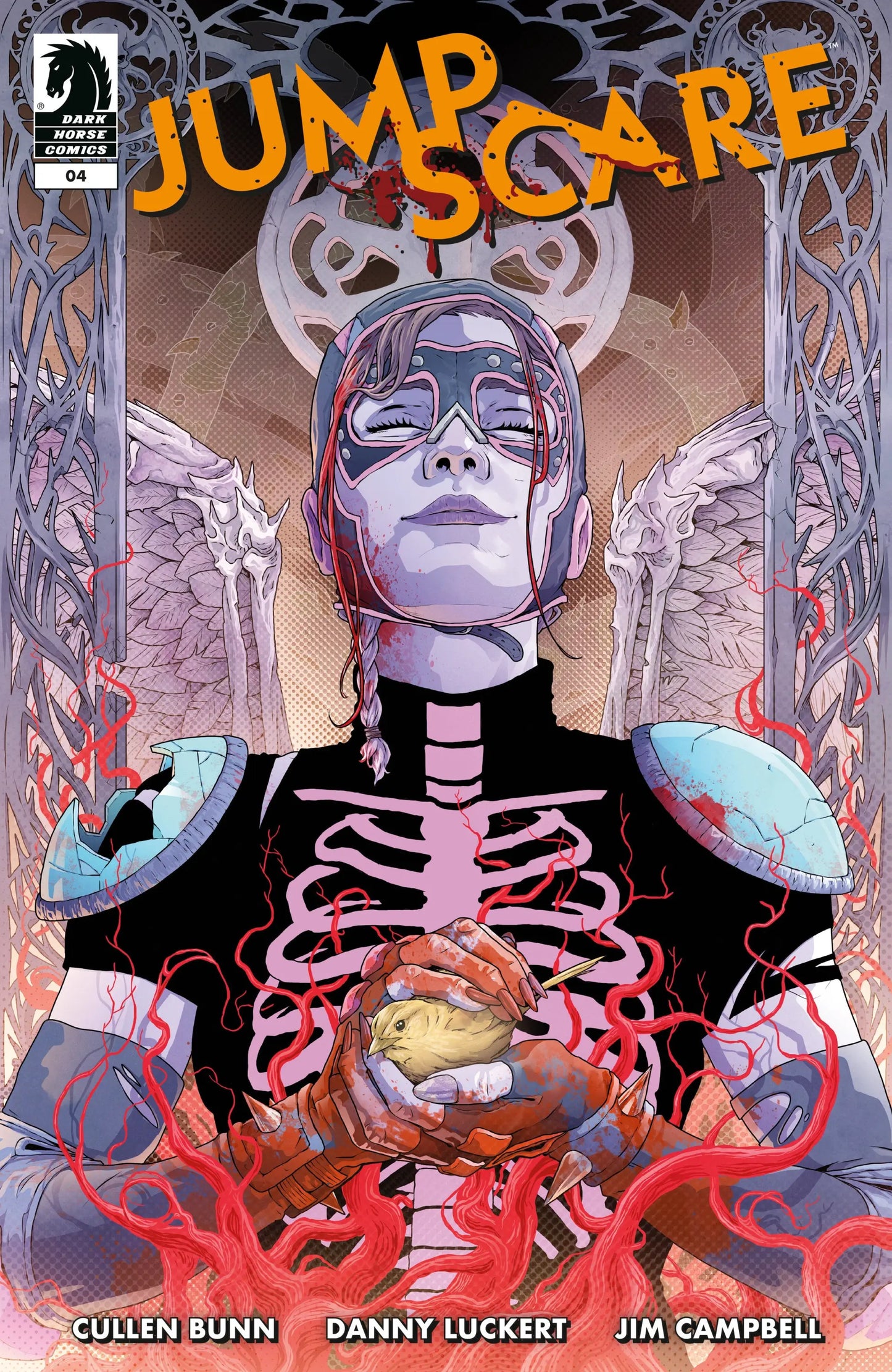 Comic book cover of Jumpscare #4 Series Finale by Danny Luckert Featuring Horror Art