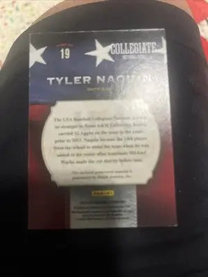 K252,613 - 2013 USA Baseball Champions Game Gear Jerseys #19 Tyler Naquin - Baseball Card Single