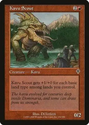 Kavu Scout - Invasion - 151 - Foil LP Magic: The Gathering - Magic Card Single