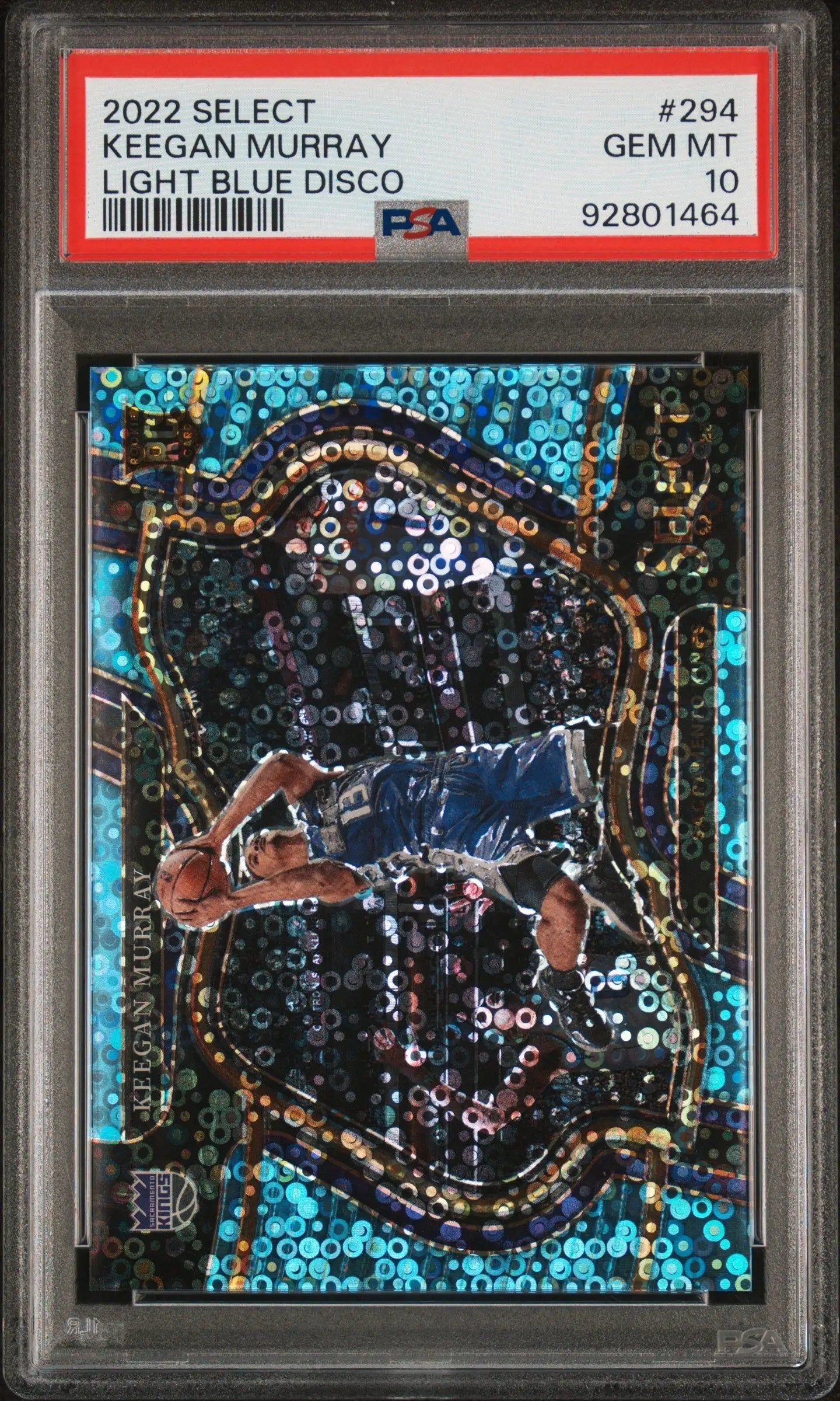 Keegan Murray 2022 Panini Select #294 Light Blue Disco #39/99 PSA 10 Gem Mint - Basketball Card Single