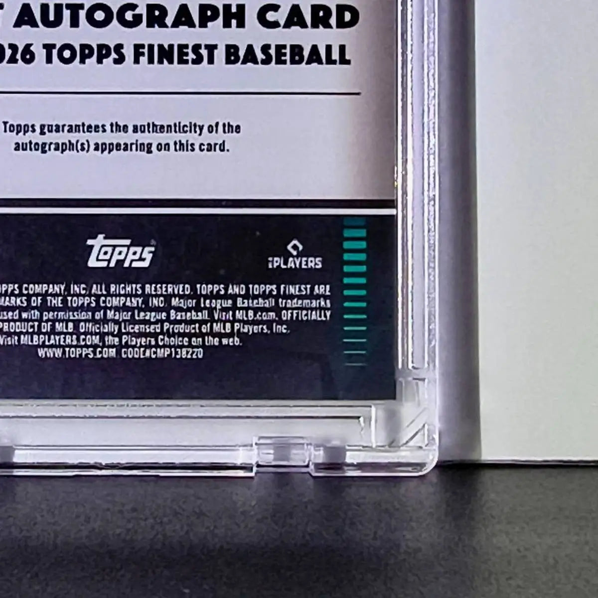 Kenedy Corona Rookie 2026 MLB Topps Finest FA-KC Autograph Refractor Card 56/150 - Baseball Card Single
