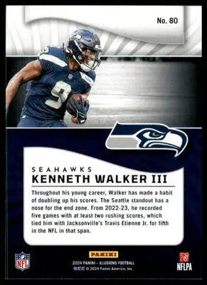 Kenneth Walker III 2024 Panini Illusions Retail #80 Seattle Seahawks - Football Card Single