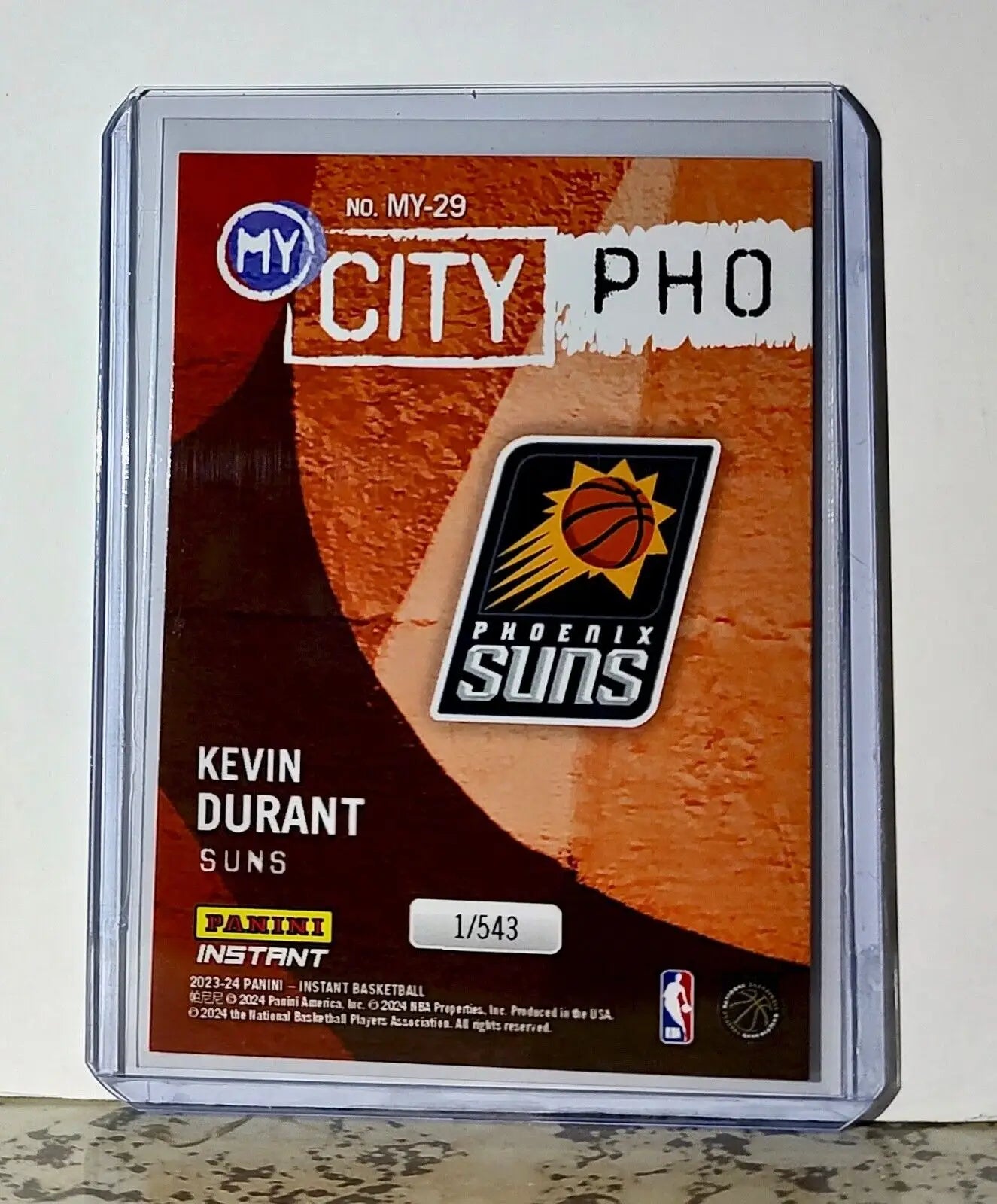 Kevin Durant 2023-24 Panini NBA #29 MyCity Basketball Card Phoenix Suns 1/543 - Basketball Card Single